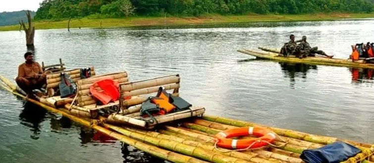 bamboo rafting taxi service adventure travel india