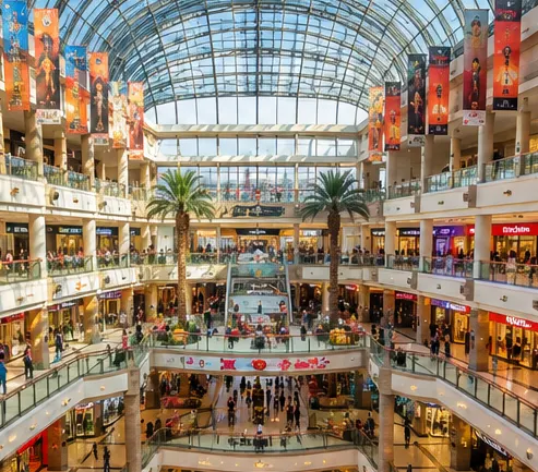 Exterior view of Ambience Mall Gurgaon, one of the largest shopping malls in India