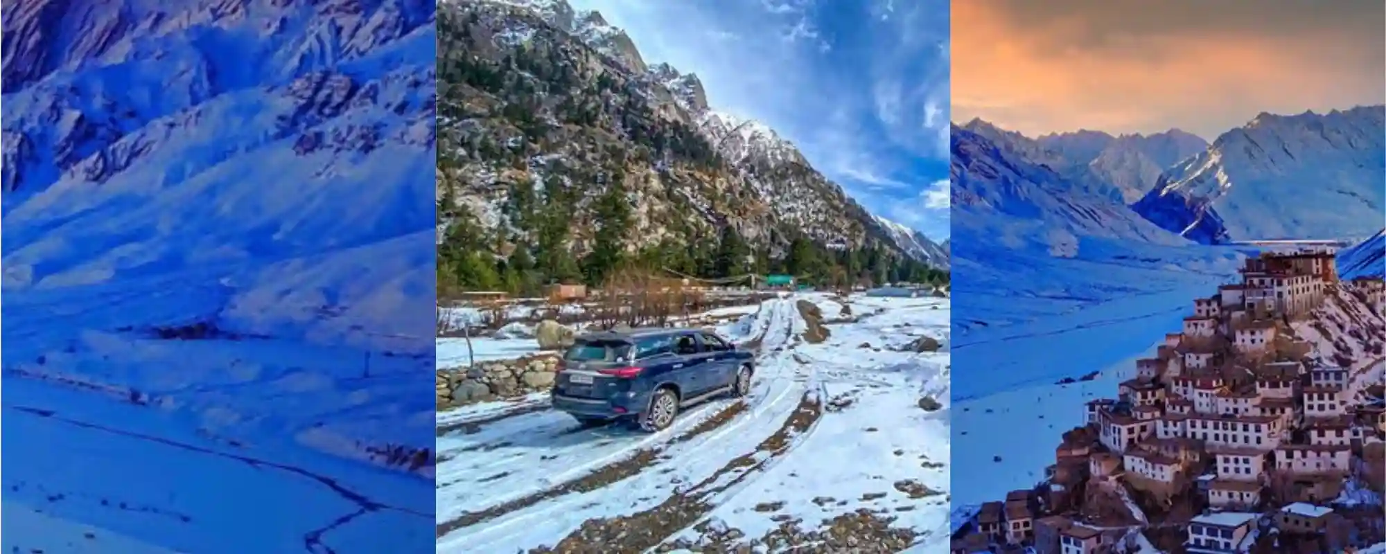 North India road trip with taxi covering multiple destinations