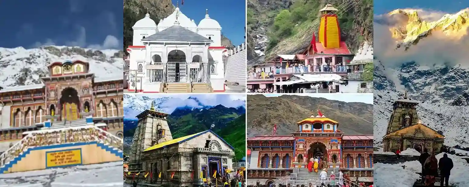 Char Dham temples mountains spiritual journey cab