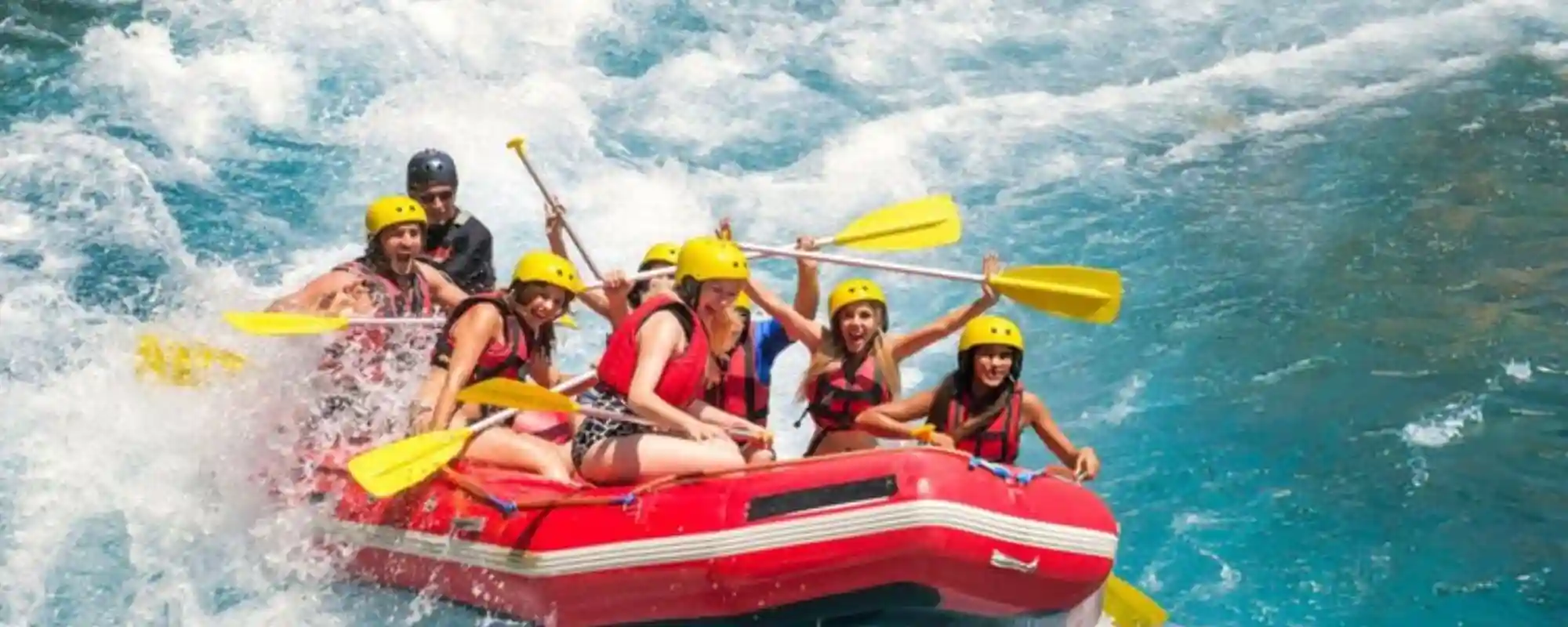 Water activities in India with tourists enjoying jet ski and adventure sports in natural setting